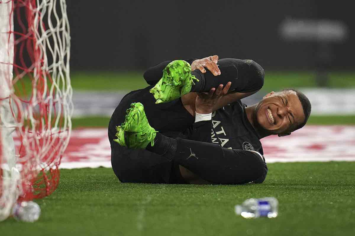 Mbappe fuori a primo tempo