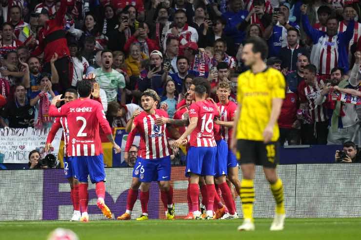 L'Atletico Madrid batte il Borussia Dortmund