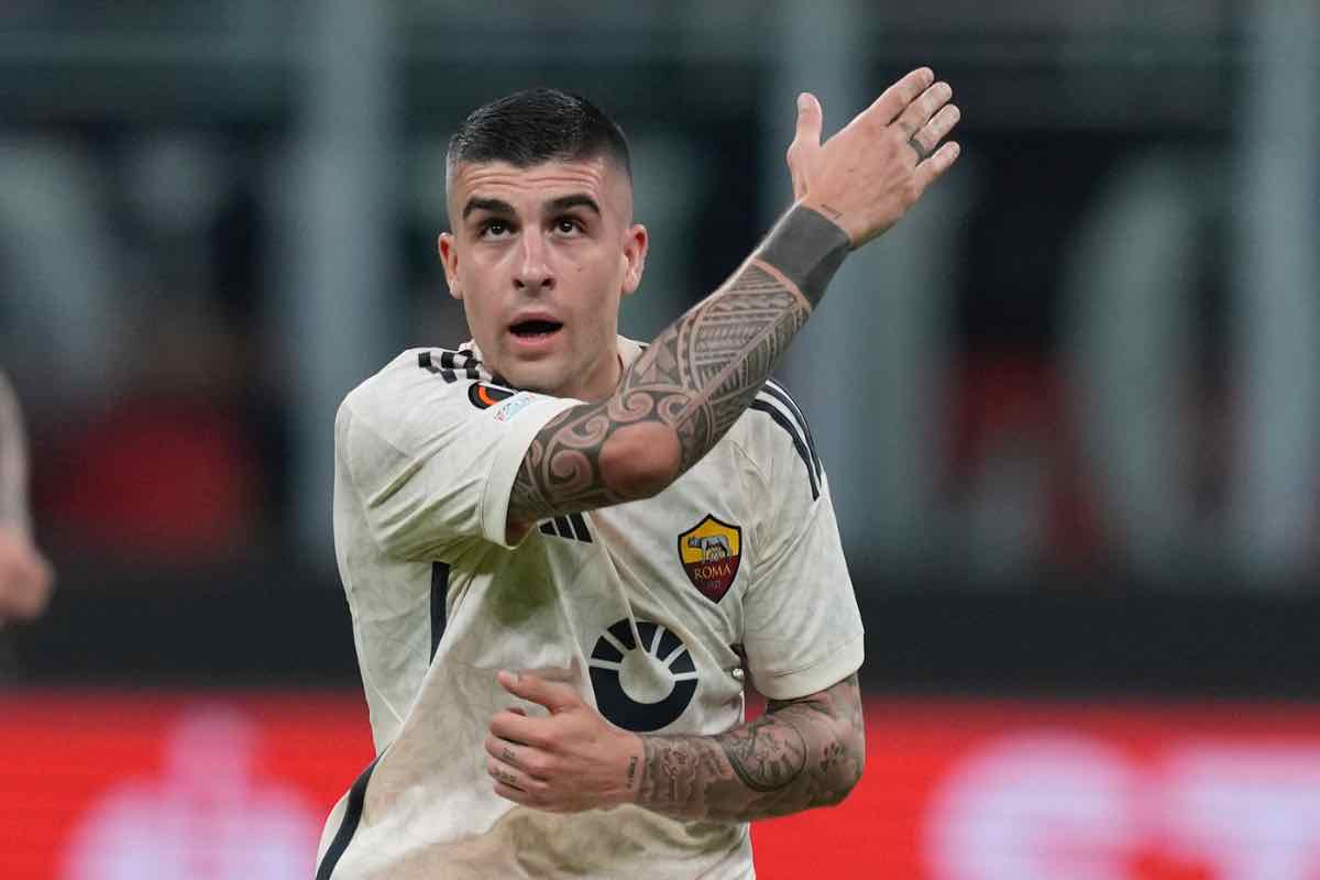 Roma-Milan, maglia con dedica per Mancini