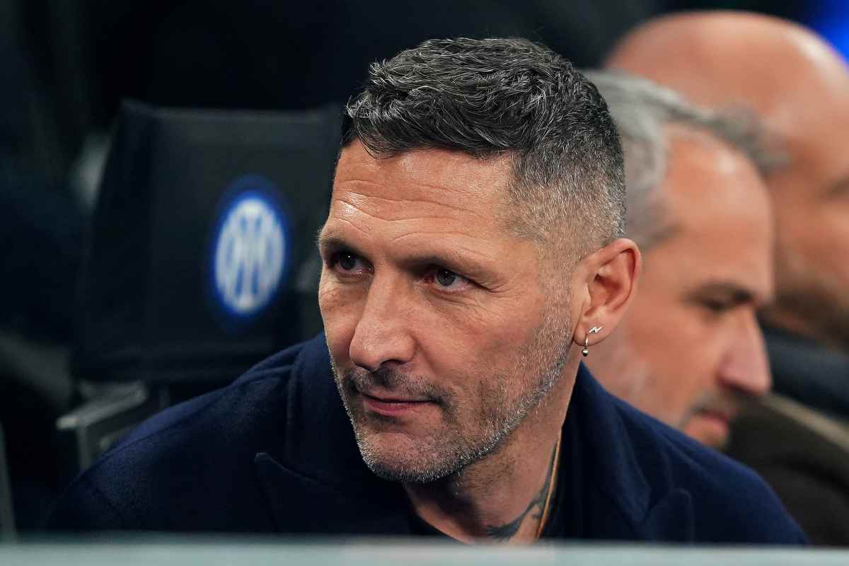 Materazzi sullo scudetto dell'Inter