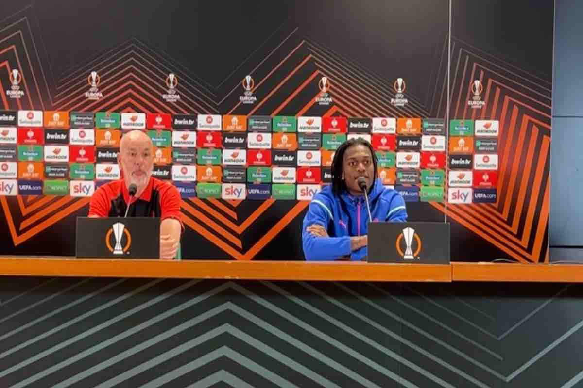 Roma-Milan, la conferenza di Pioli e Leao LIVE