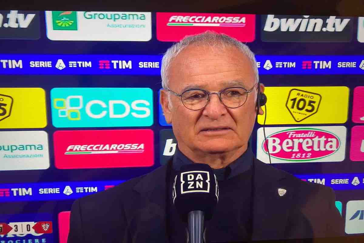 Ranieri nel post gara di Genoa-Cagliari