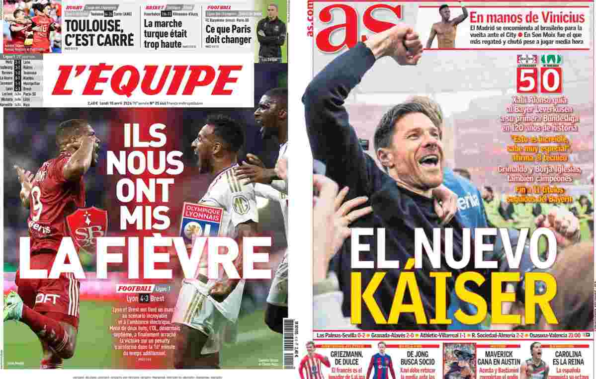 Rassegna stampa, le prime pagine dei quotidiani sportivi del 15 aprile