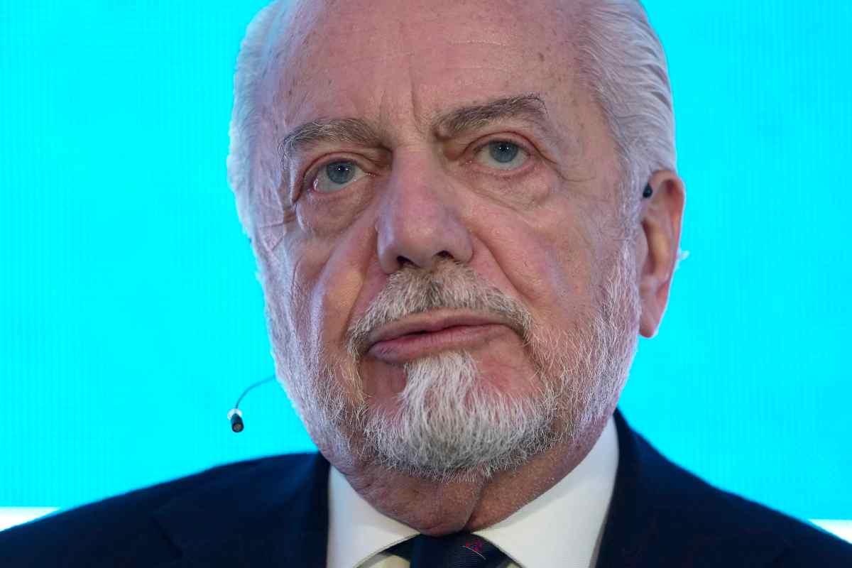 Il presidente del Napoli, Aurelio De Laurentiis, ascoltato a Roma dai pubblici ministeri che indagano sull'acquisto di Osimhen