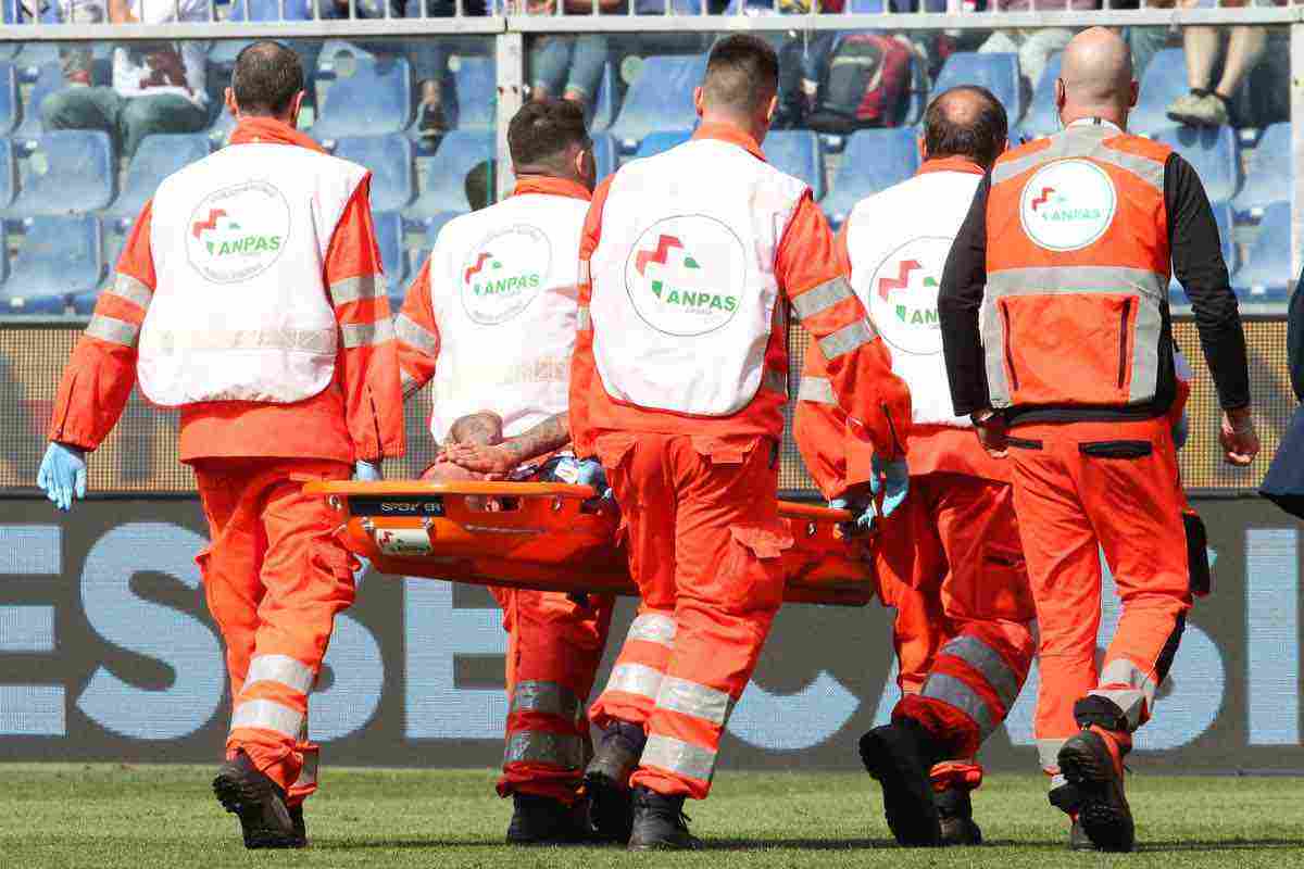 Grave infortunio: 9 mesi di stop