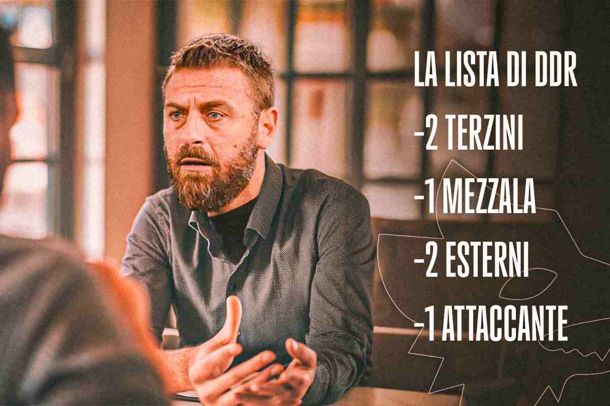 Roma, De Rossi vuole sei acquisti