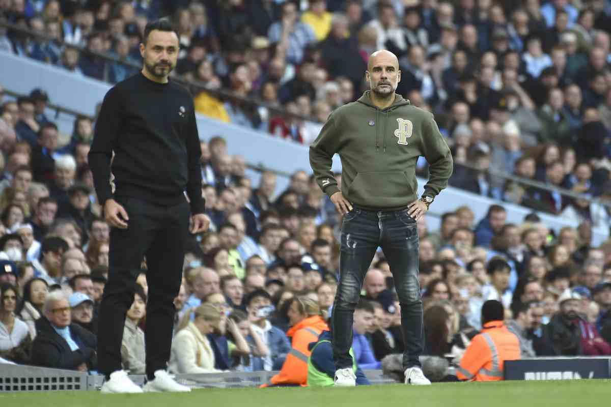 Doppio annuncio su De Zerbi e Guardiola in Serie A