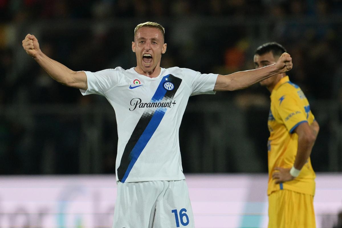 davide frattesi esulta