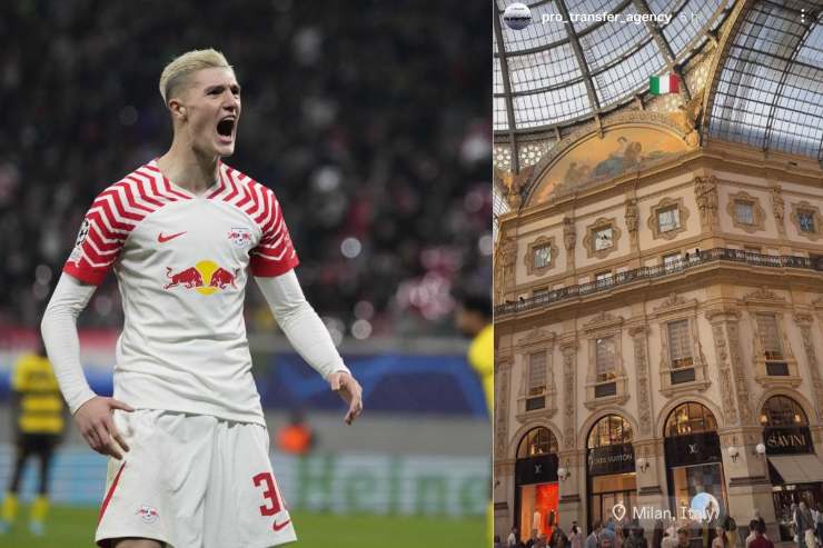 Milan, blitz dell'agente di Sesko