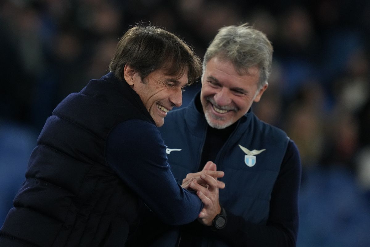 Antonio Conte e Marco Baroni, allenatori di Napoli e Lazio