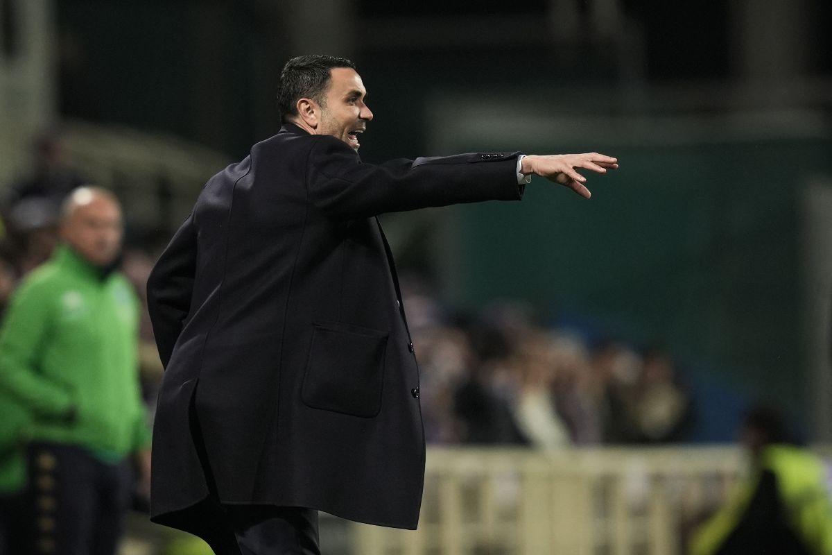 L'allenatore della Fiorentina, Raffaele Palladino