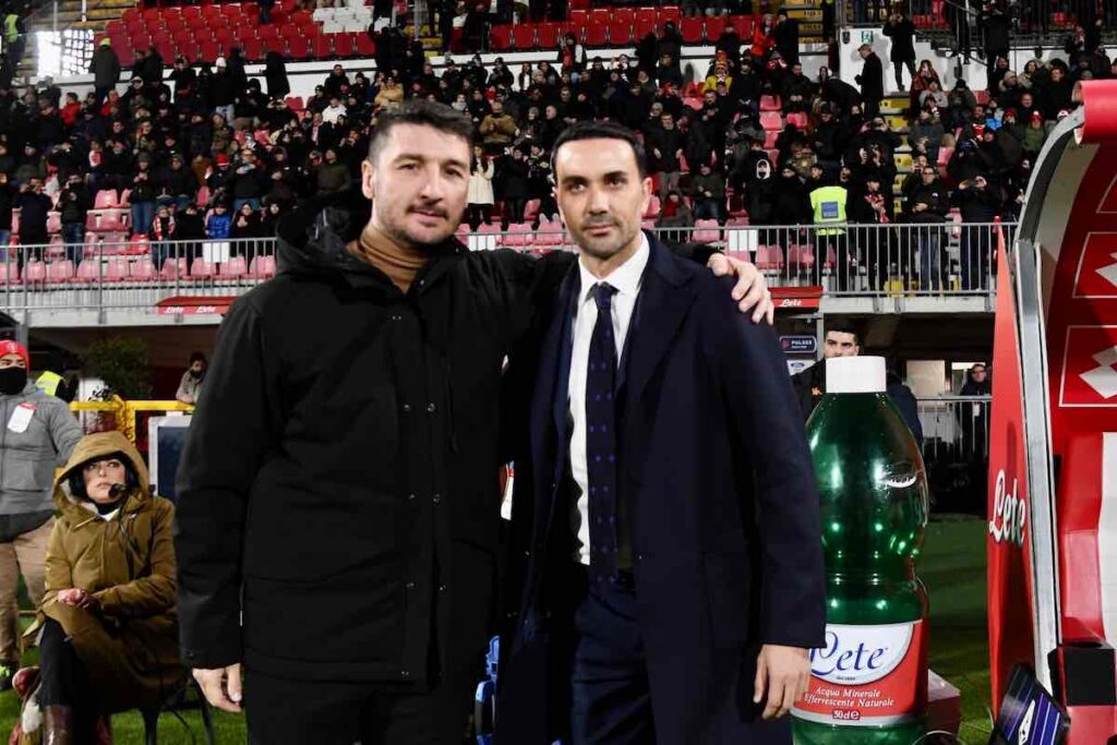 Palladino prima della gara con Bocchetti