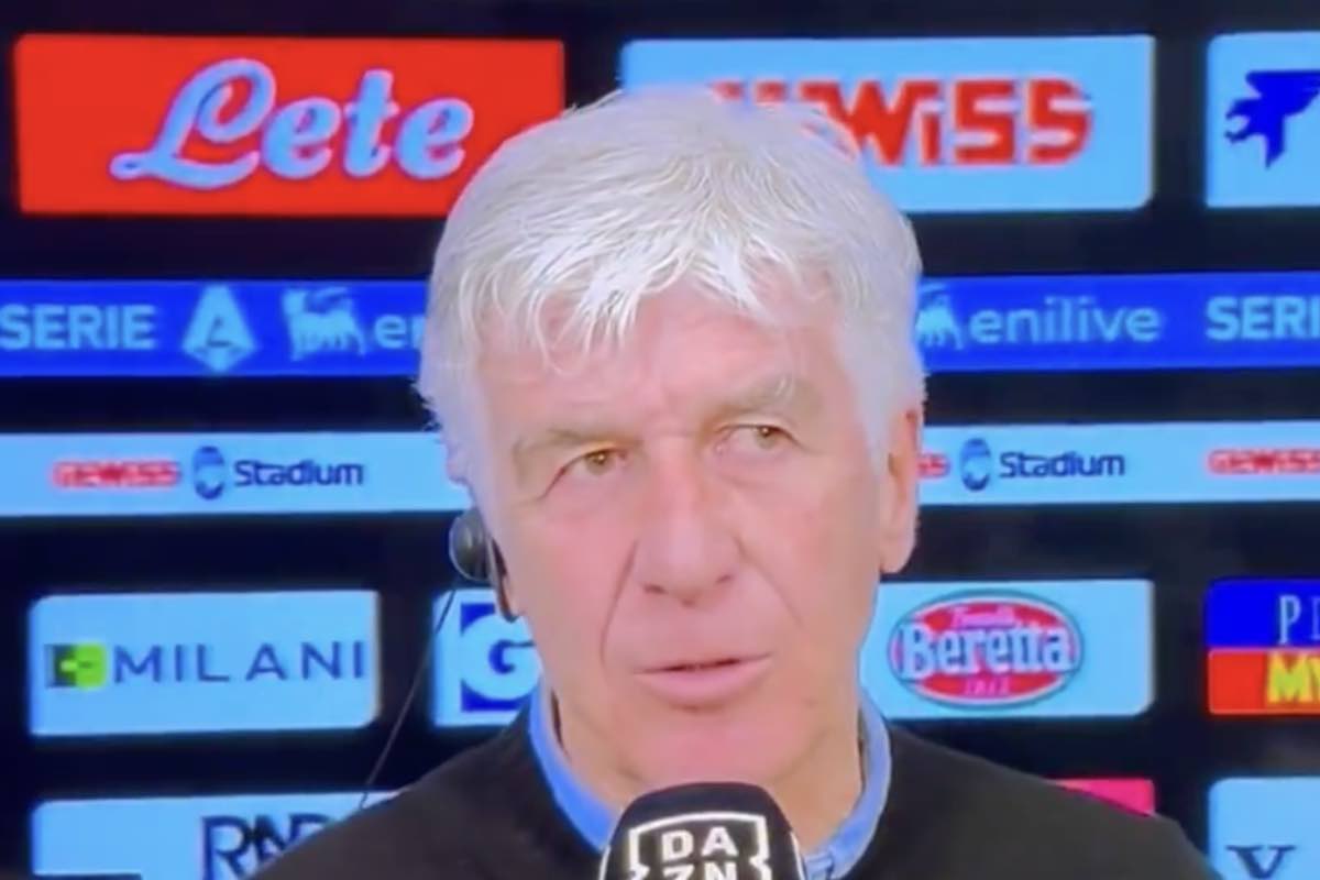 Gasperini infuriato a Dazn