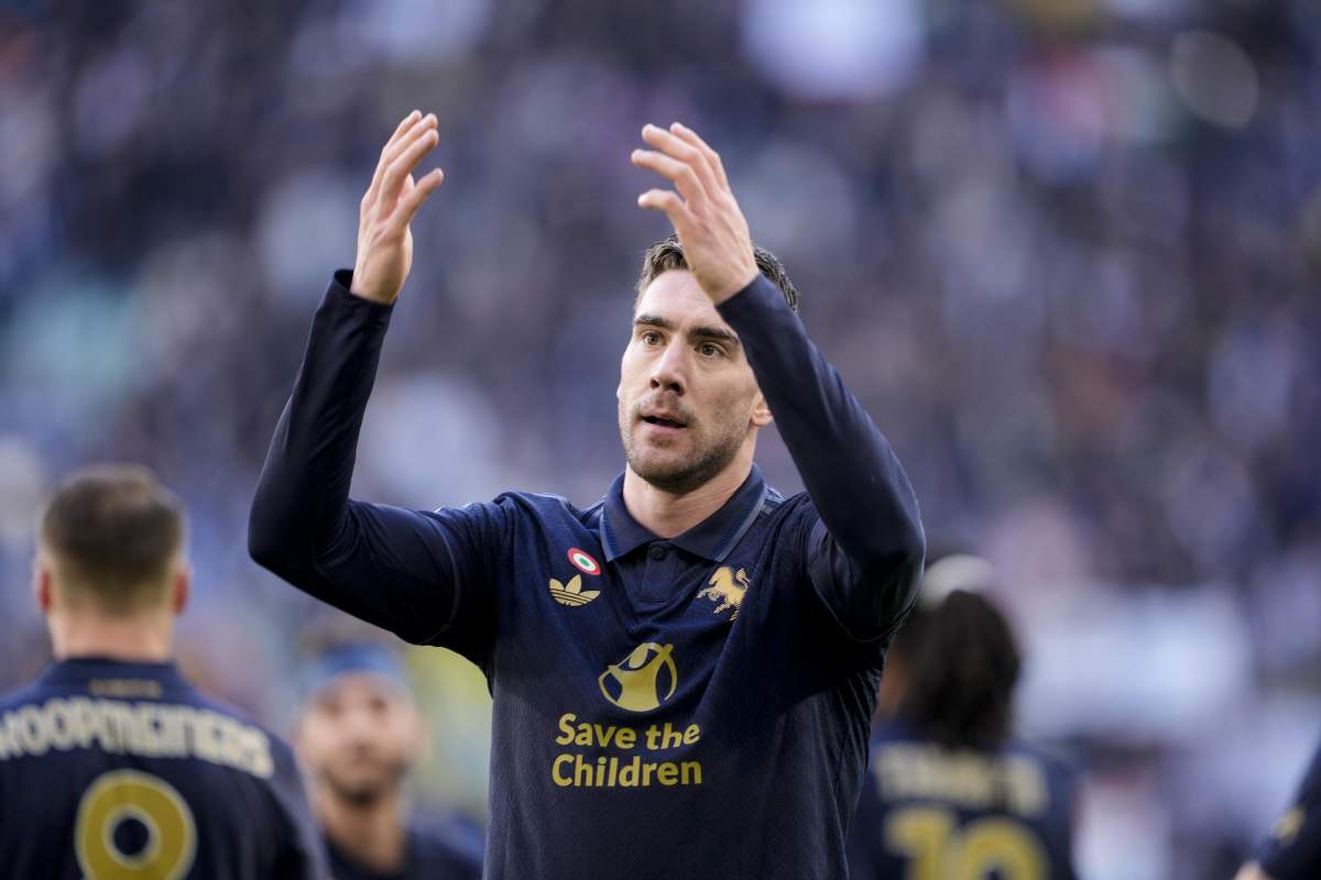 Dusan Vlahovic esulta