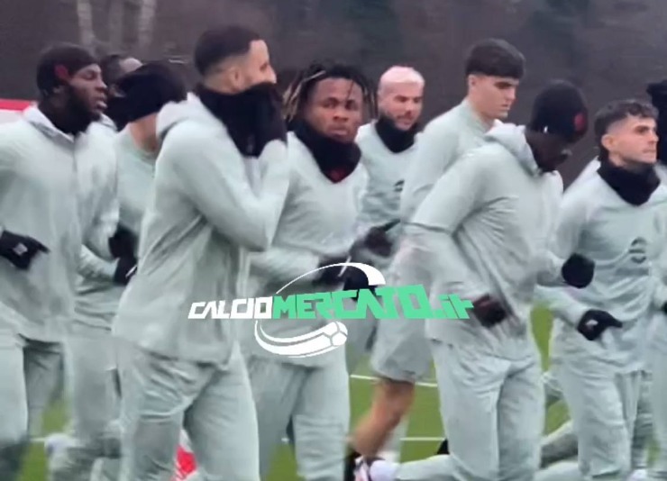 Allenamento a Milanello in vista di Milan-Feyenoord