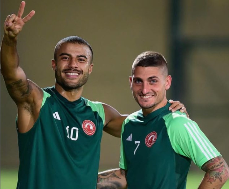 Rafinha e Marco Verratti