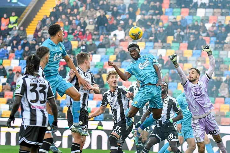 Immagine del match tra Udinese e Venezia