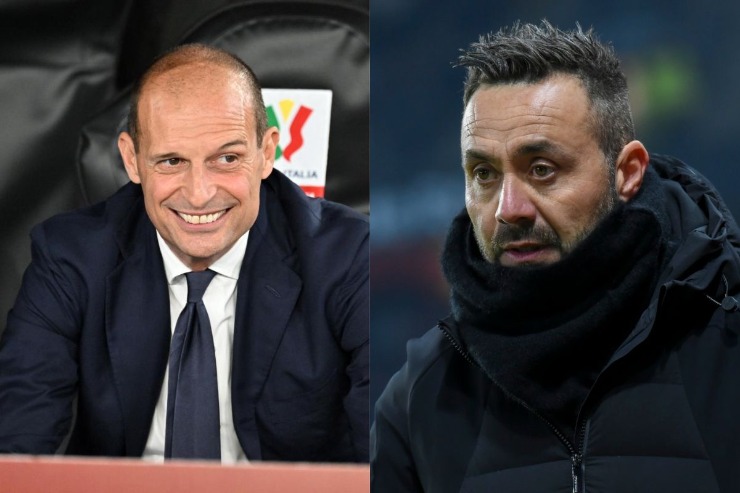 Massimiliano Allegri e Roberto De Zerbi 