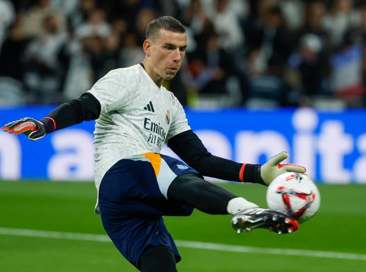 Lunin durante il rilancio