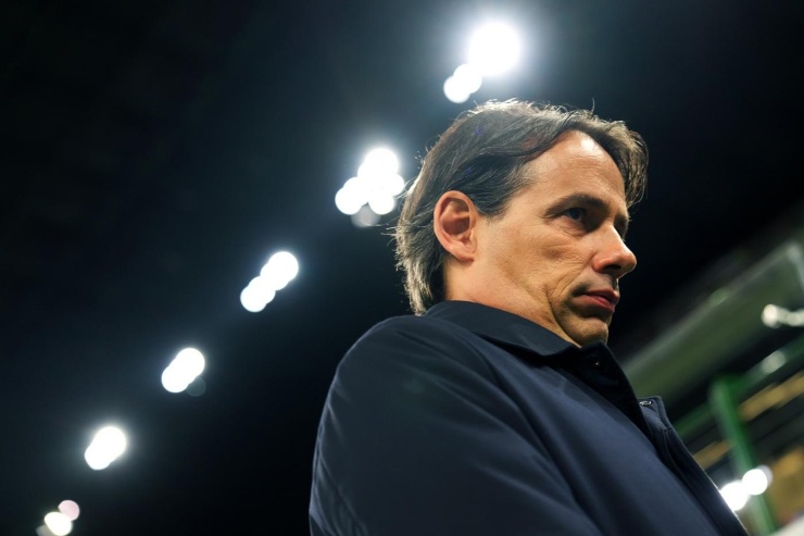 Simone Inzaghi prima di una partita dell'Inter