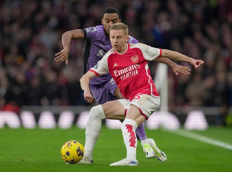 Zinchenko durante una partita