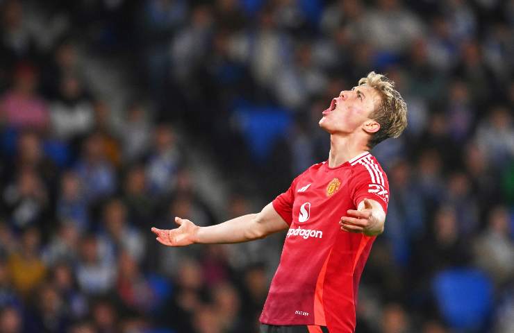 Hojlund urla contro il cielo