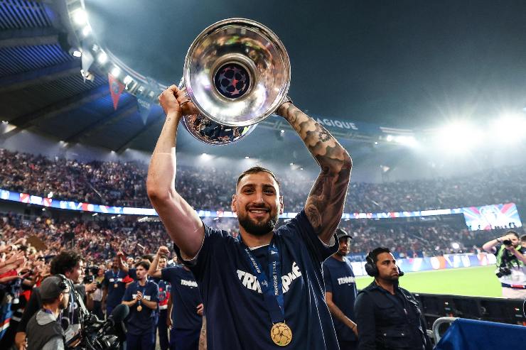 Donnarumma con la Champions League