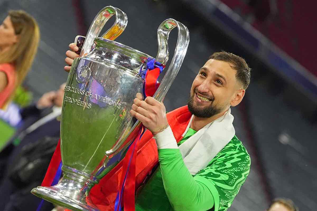 Donnarumma con la Champions League