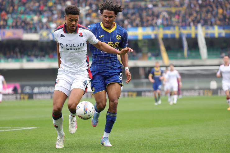 De Winter in azione con la maglia del Genoa