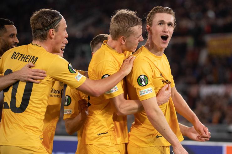 I calciatori del Bodo Glimt esultano