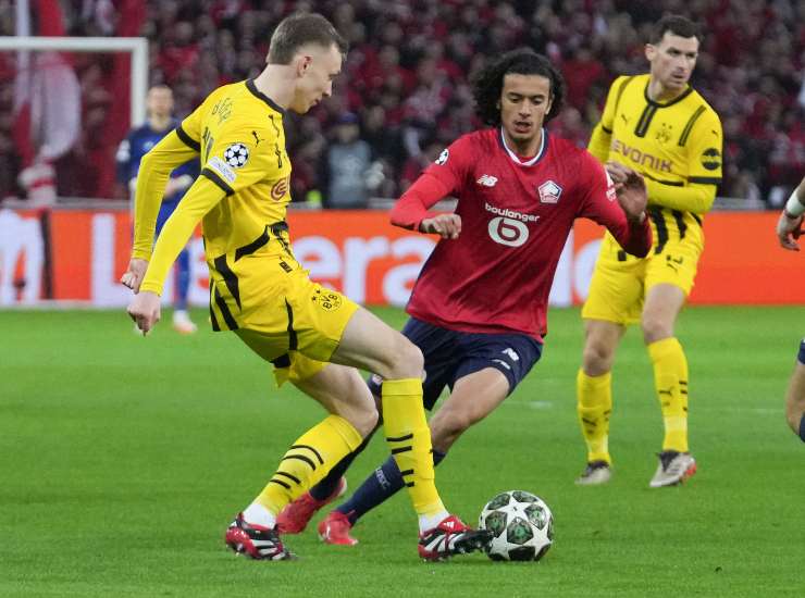 Bouaddi contro il Borussia