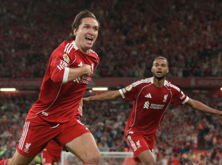 Chiesa esulta dopo una rete