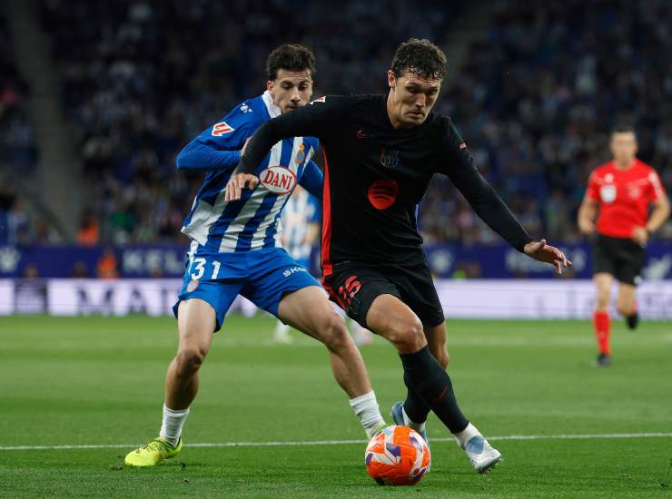 Christensen durante una partita