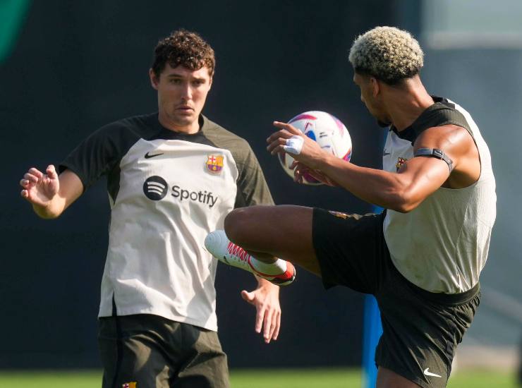 Araujo insieme a Christensen