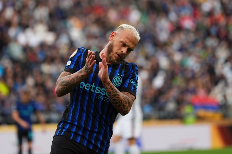 Federico Dimarco con la maglia nerazzurra