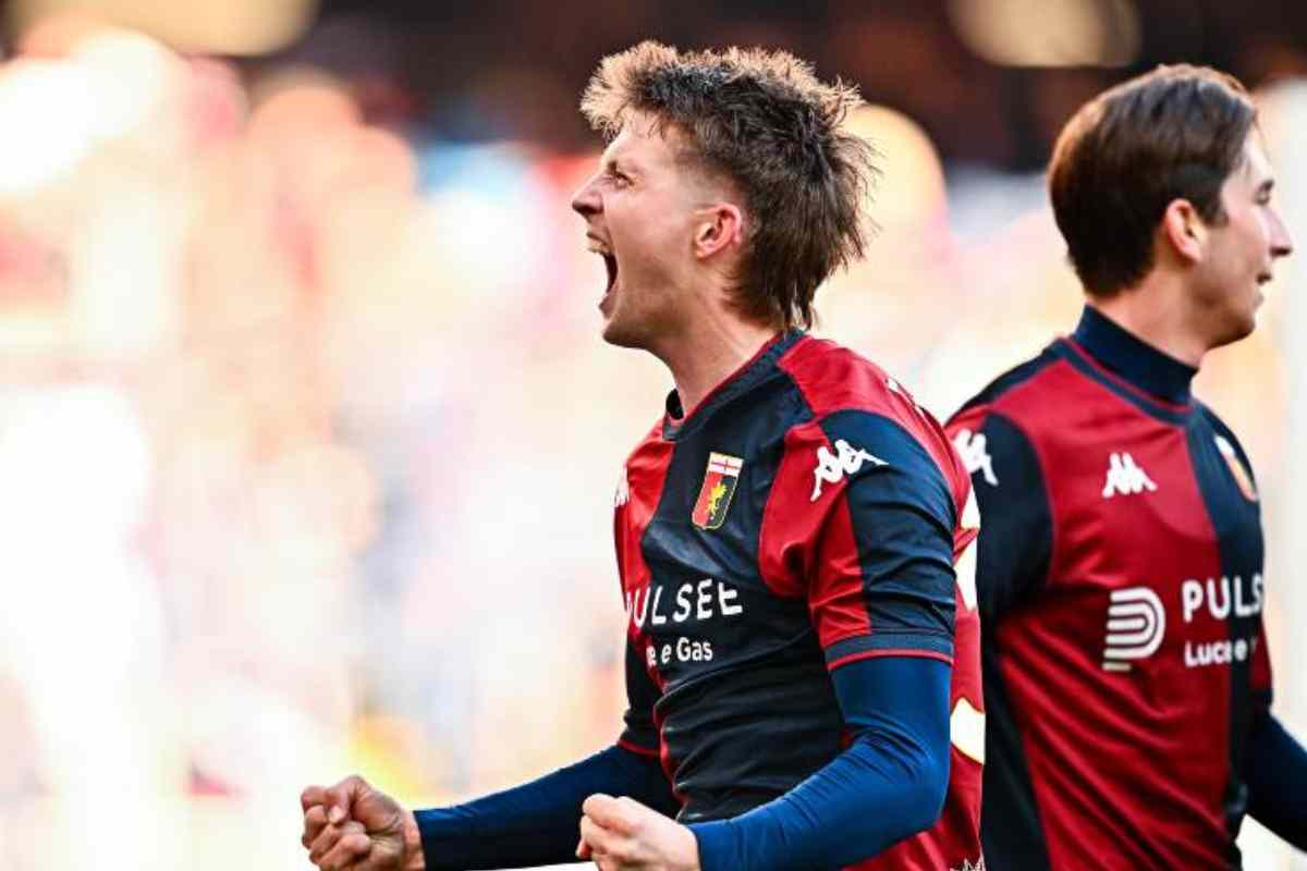 Frendrup esulta dopo una rete