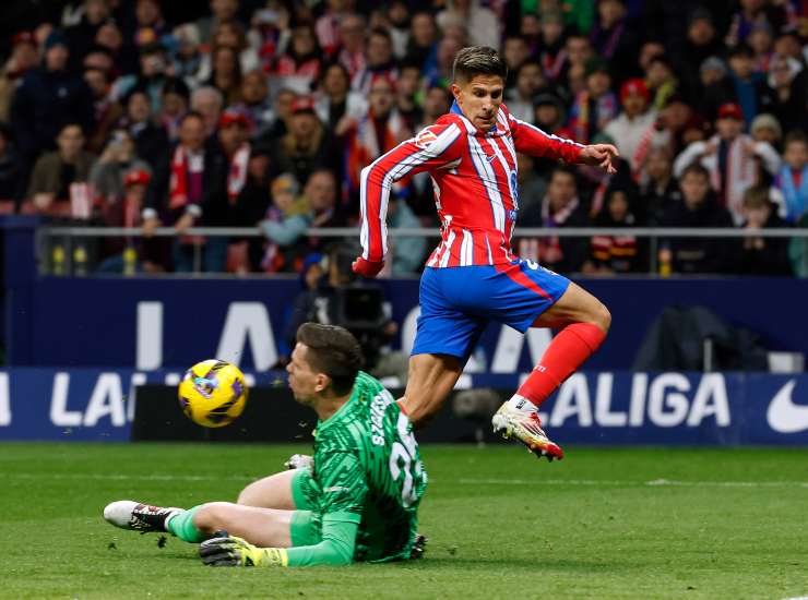 Simeone durante una partita