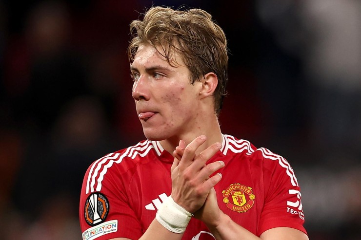 Rasmus Hojlund, attaccante del Manchester United