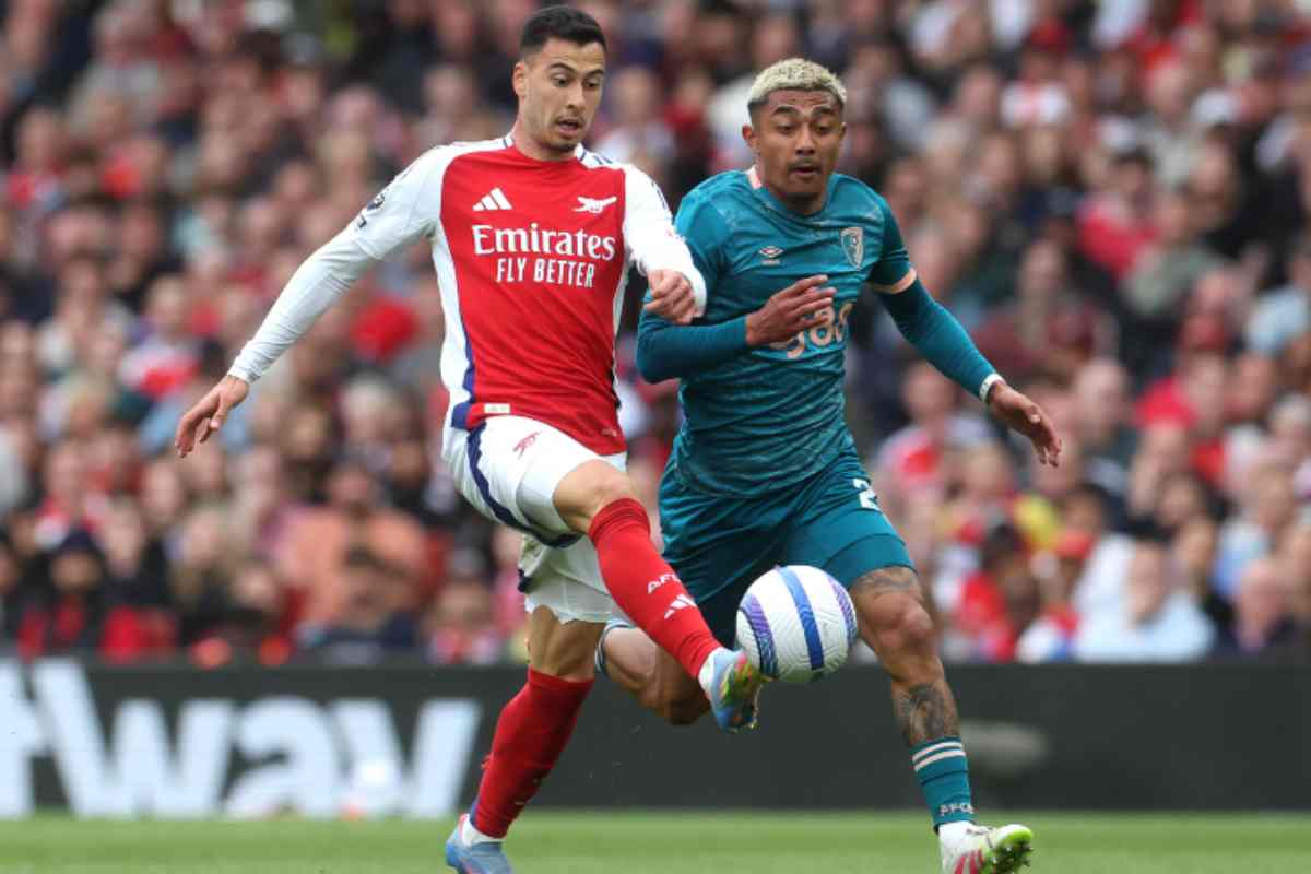 Araujo contro l'Arsenal
