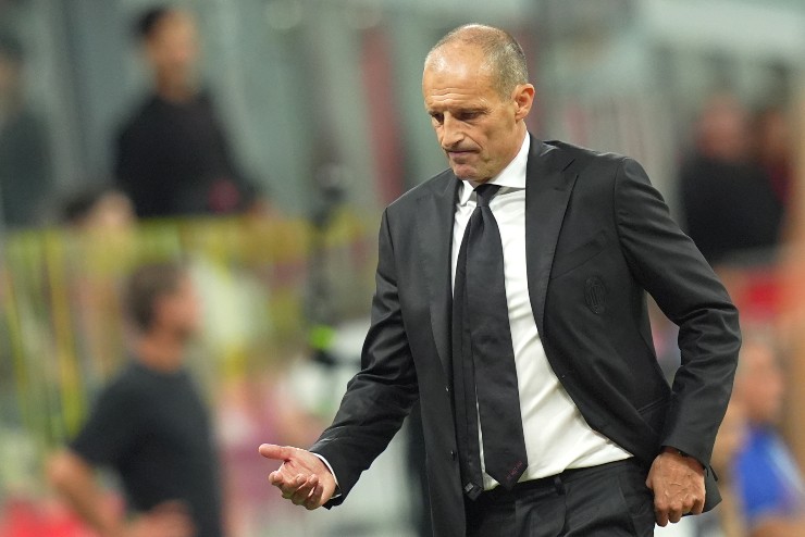Massimiliano Allegri durante Milan-Cremonese
