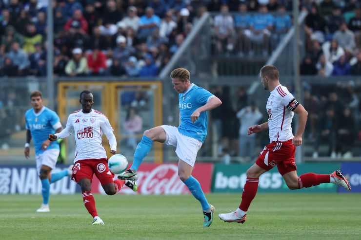De Bruyne in Napoli-Brest 