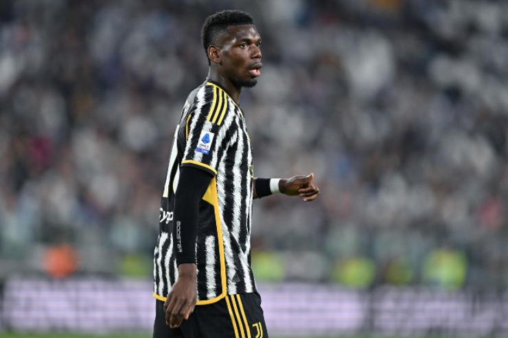 Paul Pogba in campo con la Juve 
