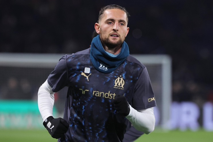 Adrien Rabiot durante il riscaldamento