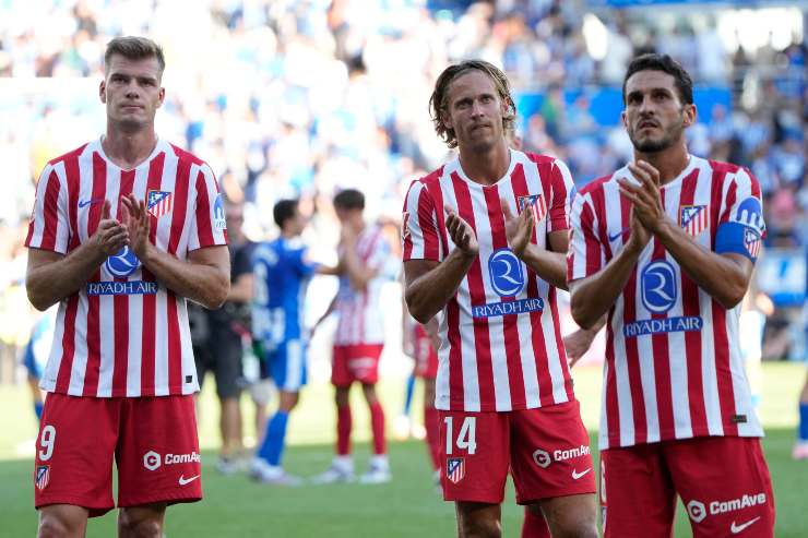 I giocatori dell'Atletico Madrid