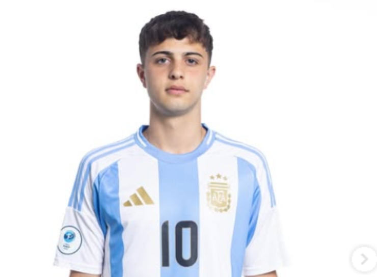 Barido con la maglia dell'Argentina