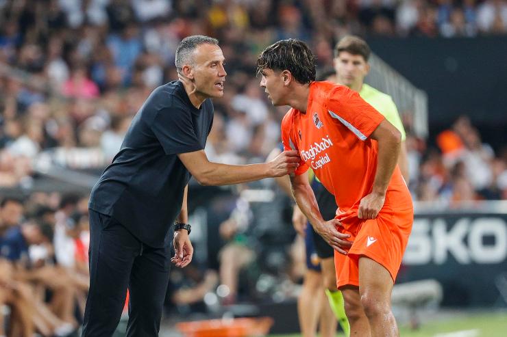 Francisco durante una partita della Real Sociedad