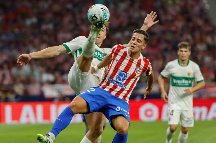 Raspadori in azione con l'Atletico