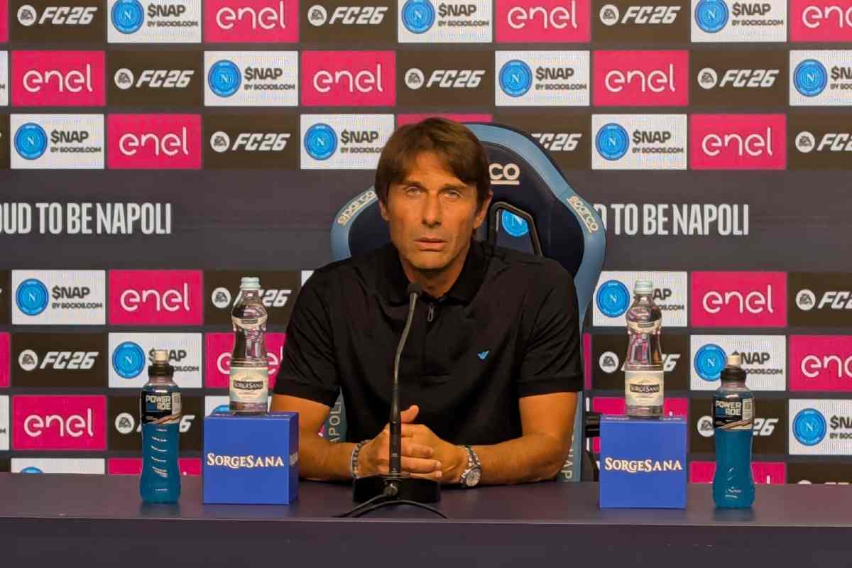 Antonio Conte in conferenza stampa