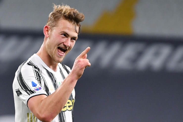 De Ligt esulta in maglia Juve 