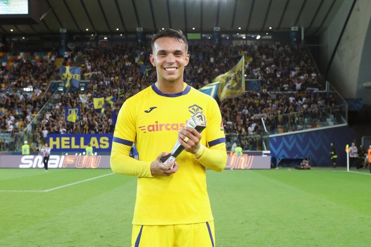 Giovane, attaccante del Verona scelto come MVP 